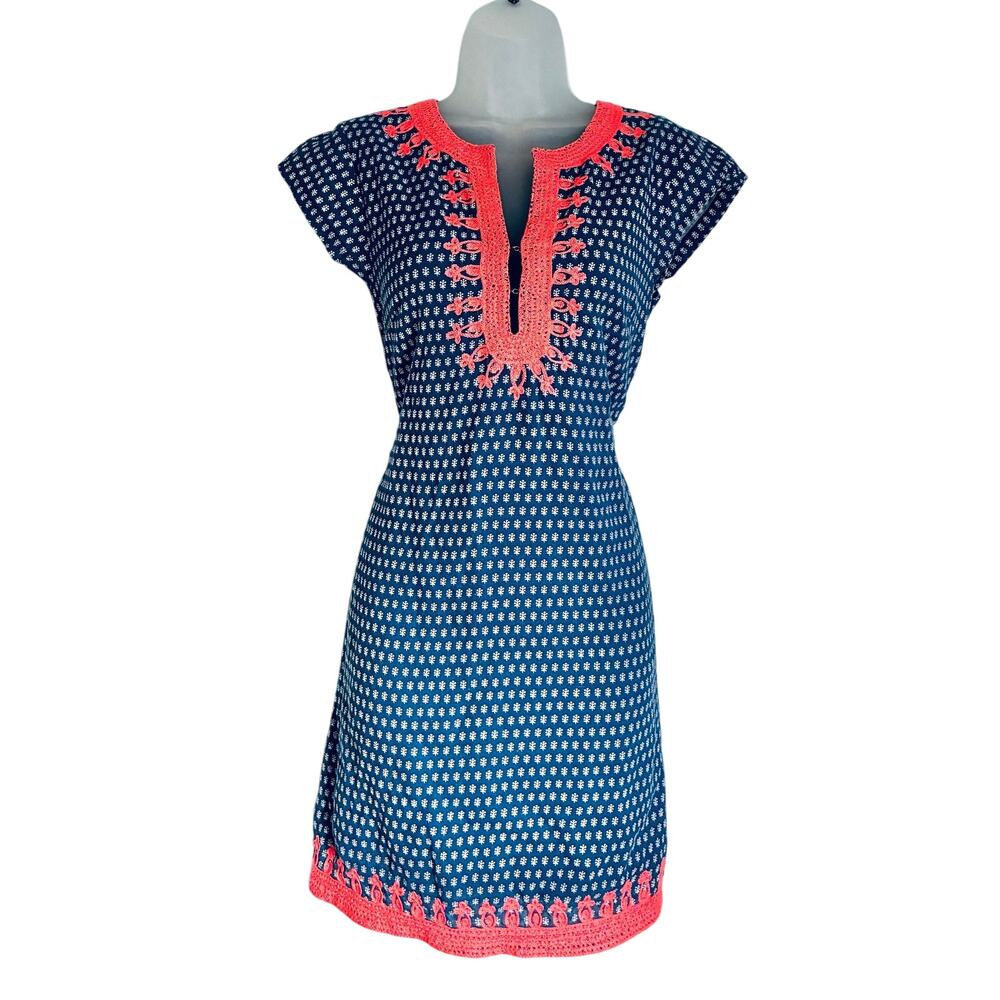 Rikshaw Design Mini Dress Medium Coastal Embroidered Boho Resort